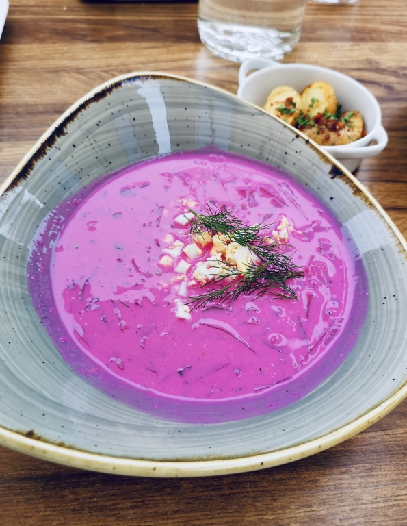 Lithuania cold beetroot soup
